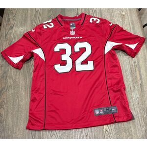 Nike Mens NFL Onfield Arizona Cardinals #32 Budda Baker Jersey Red White Size M